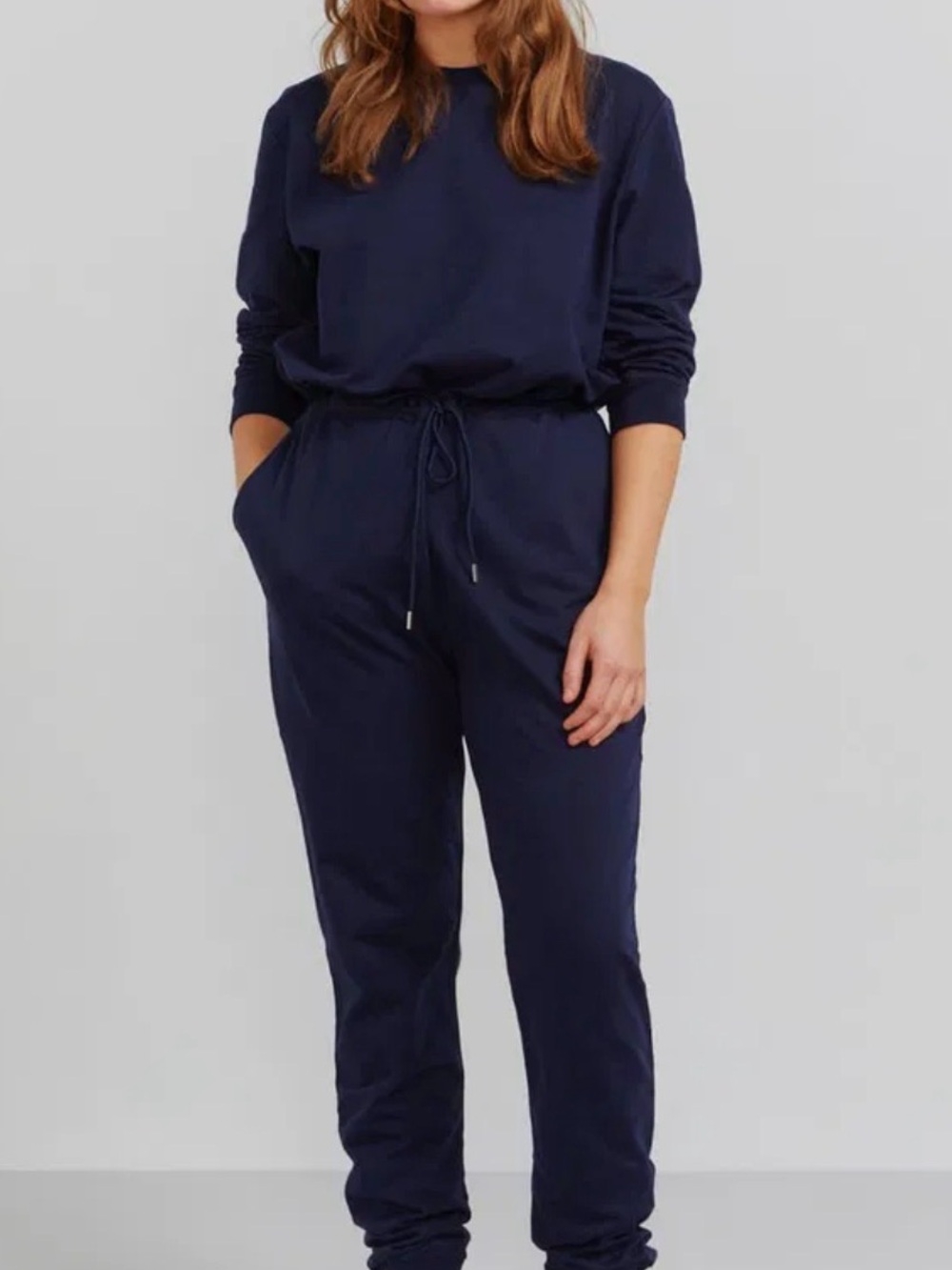 Ninety Percent Women's Navy Drawstring Jumpsuit